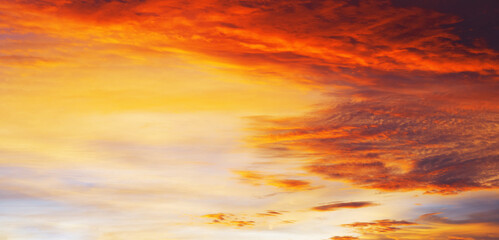Fototapeta premium sunset in the clouds