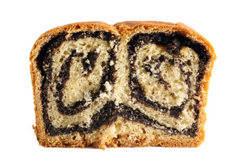 walnut strudel isolated, png file