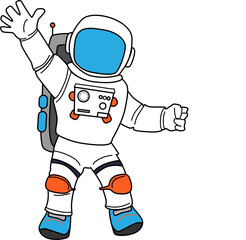 illustration of an astronaut in a space suit