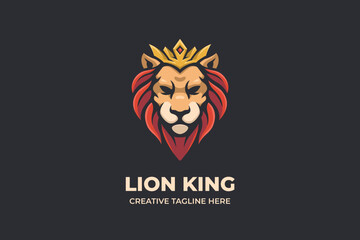 Lion King Mascot Logo Character