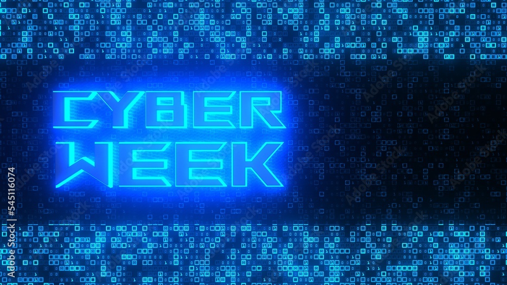 Canvas Prints cyber week background data