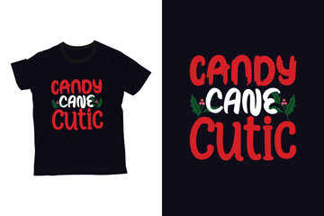 Candy Cane Cutic t-shirt design