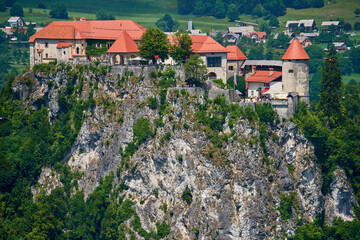 View  on Bled castle, Slovenia