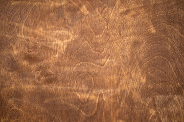 Chocolate-colored wooden texture. The background is made of wood.The wall is made of brown plywood.