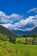 Obraz premium View of the green valley in Tyrol, Austria