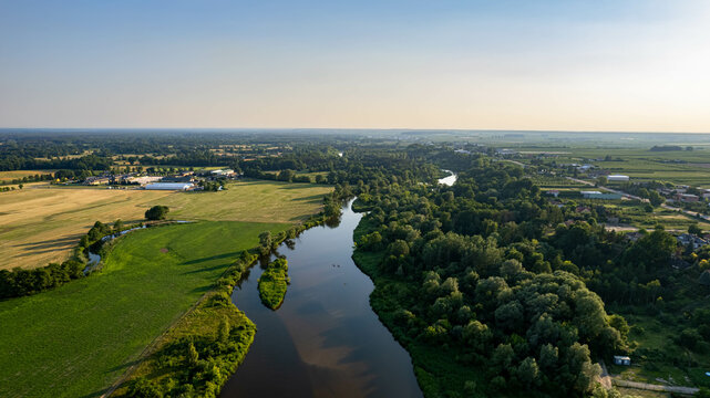The Pilica River near the town of Warka