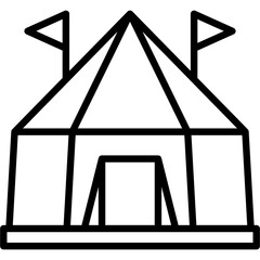 Circus Tent Icon