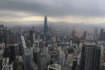 Fototapeta premium skyline of a big Asian city 