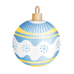 Christmas Ornament Blue background with snowflakes ugly sweater design