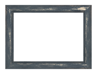 Dark wood frame isolated or picture frame on white background. Object with clipping path