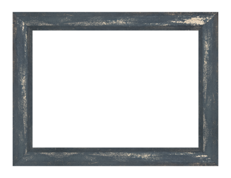Dark wood frame isolated or picture frame on white background. Object with clipping path