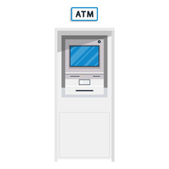 ATM machine vector. closed circuit camera vector. free space for text. wallpaper.