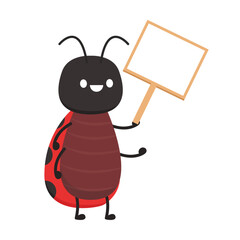 ladybug vector. ladybug on white background. wallpaper. symbol.