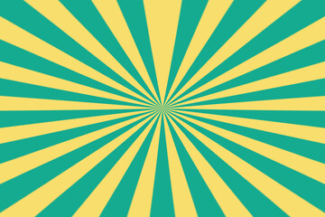 Green yellow sunshine spiral background. Abstract burst wallpaper for business website. banner social media advertising. colorful rainbow.