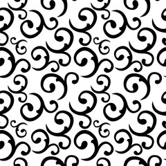 Seamless vector texture with abstract curl elements.Decorative vector seamless pattern.Seamless pattern. Traditional Arabic design.Ornamental seamless pattern. Vector abstract background.