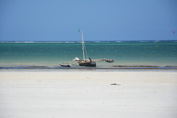 #ngalawa #fishig #boat #fishing boat #ocean #sea #beach #coast #view #kenya #africa