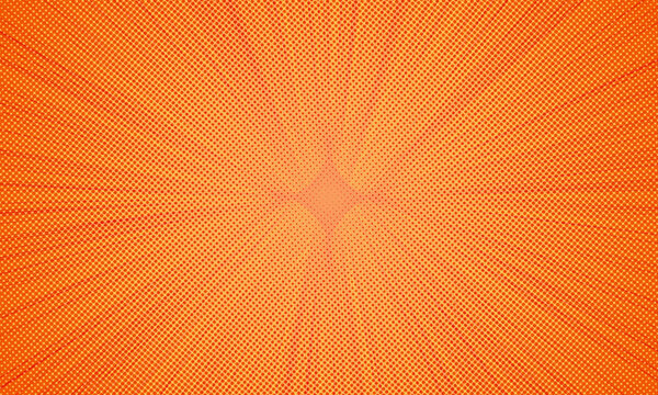 red background with rays for comic or other