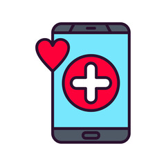 Obraz premium Health App Icon
