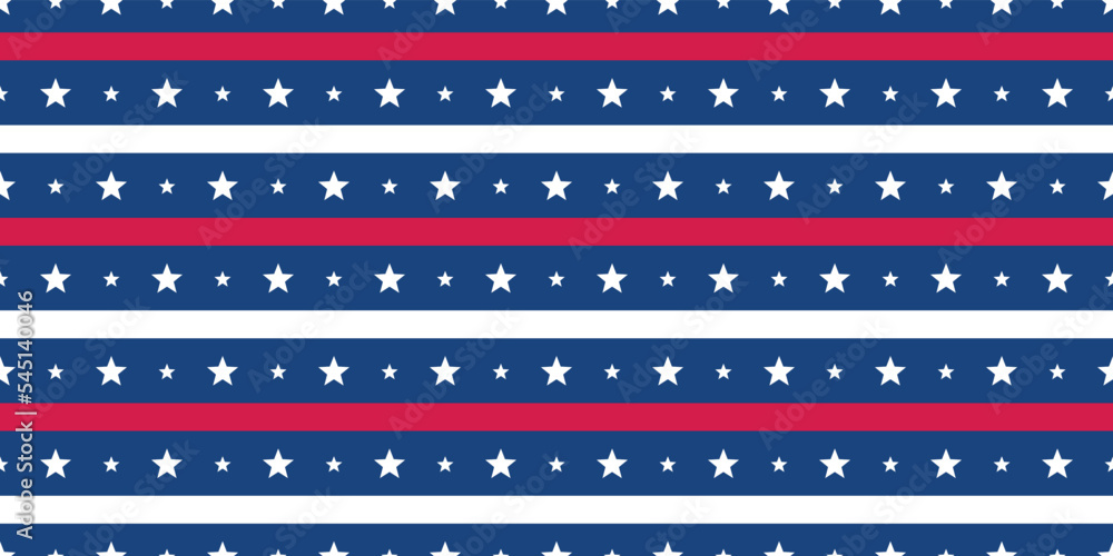 Poster red-white stripes and stars. vector with stripes and stars. for seamless prints and decoration of va