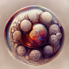 Obraz premium Human embryo, illustration