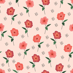 Exquisite floral seamless pattern design. Aesthetic allover printed floral arrangement. Dainty flowery texture of bunch of flowers