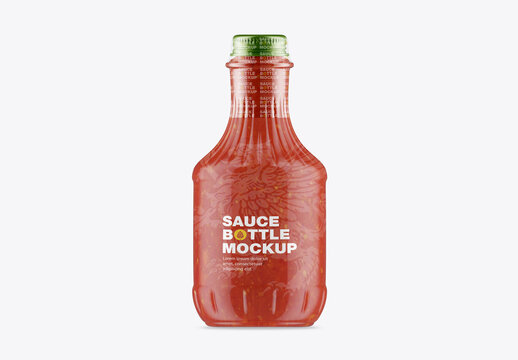 Sauce Bottle Mockup