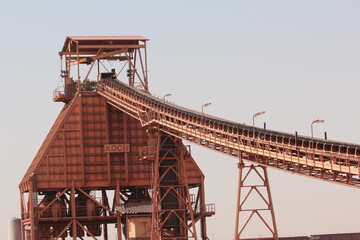 Fototapeta na wymiar Iron Mine Transport Mat