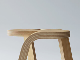 Geometric Interlocking Side Table