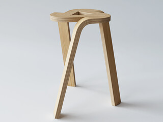 Geometric Interlocking Side Table