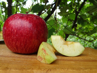 Ripe apples for eating, making apple pie