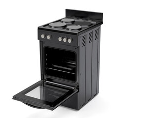 Black Kitchen Stove And Oven