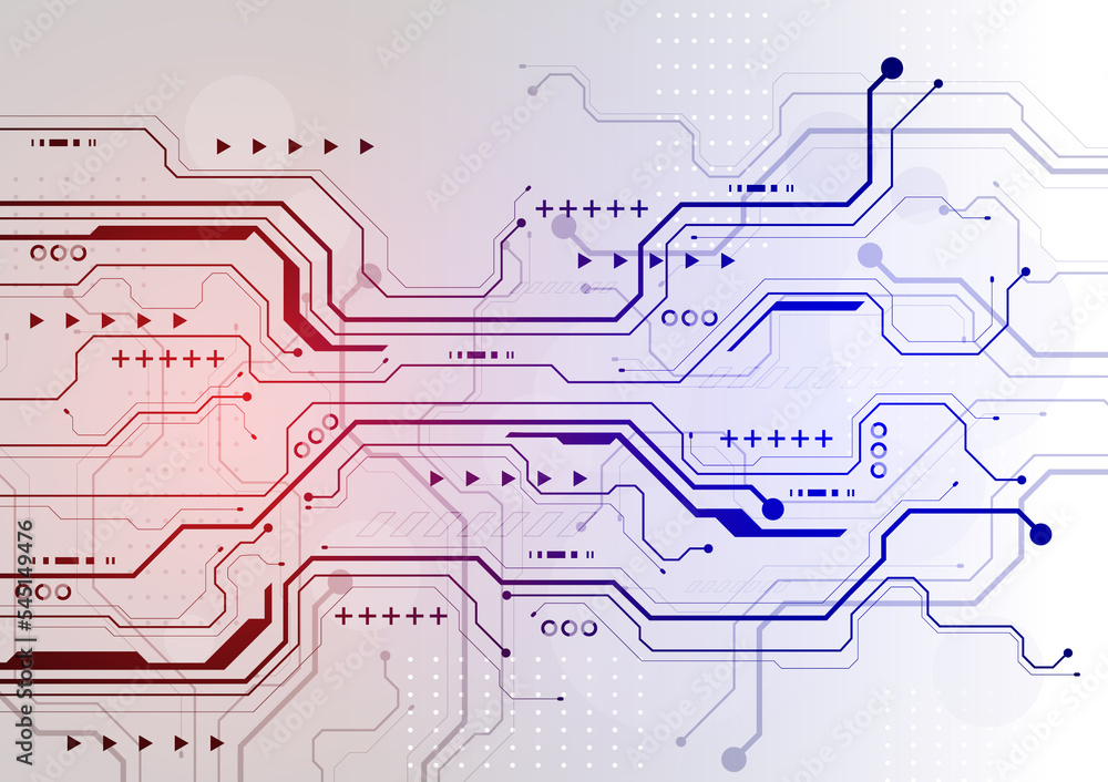 Poster high tech circuit board concept abstract background image