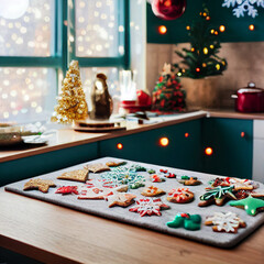 cookies preparation for christmas celebration time
