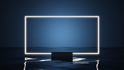 Illuminated 3D Podium on Water, Studio Scene

Visual suitable for displaying text and products on a...