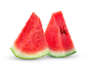 Sliced of watermelon isolated on transparent png