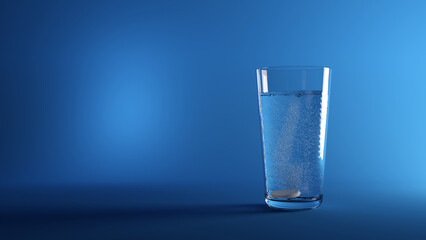 Water-Soluble Effervescent Tablet in Isolated Environment