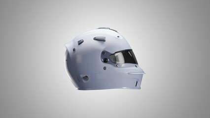 Close-up Motorcycle Helmet

White cinematic image of motorcyclist helmet.