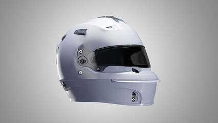 Close-up Motorcycle Helmet

White cinematic image of motorcyclist helmet.