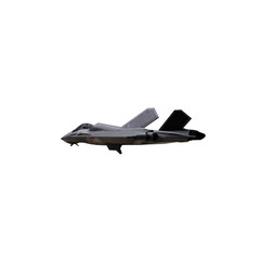 Fototapeta na wymiar Futuristic fighter jet isolated