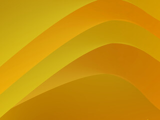 Top view, soft blurred lines curve pattern texture for background design or illustration, gold yellow colour, card, brochure, banner, template