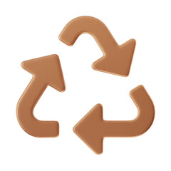 Premium arrow icon 3d rendering on isolated background