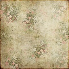 Vintage Small pink & White Flowers 113