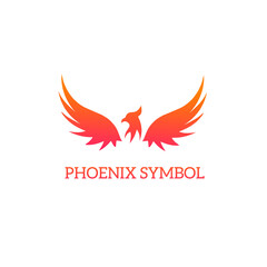 Fototapeta premium Illustration vector graphic of logo mark symbol Phoenix