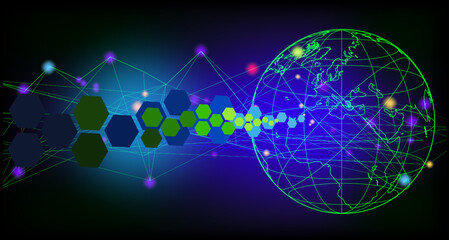 abstract sense of science and technology graphic design