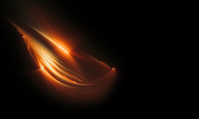 Abstract curve background with glowing lines