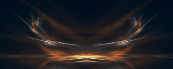 Shining abstract light lines background