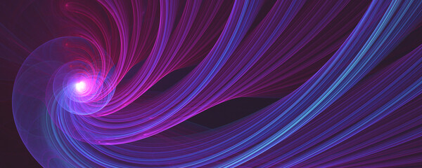 Abstract blue pink lines golden ratio background