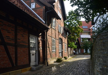 Fototapeta na wymiar Historical Buildings in the Old Town of Wunstorf, Lower Saxony