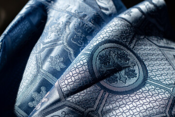 Light Blue Mongolian Silk Full Frame