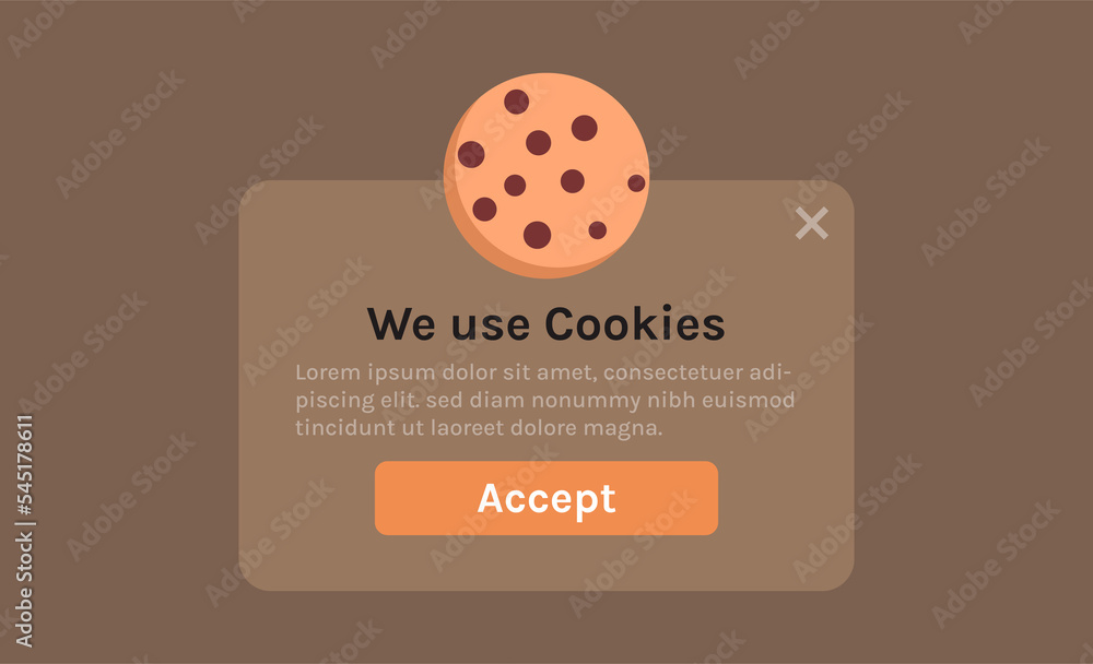 Aufkleber protection of personal data information cookie and internet web page we use cookies policy concept f